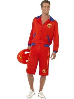 Smiffy Baywatch Beach Lifeguard Heren Kostuum