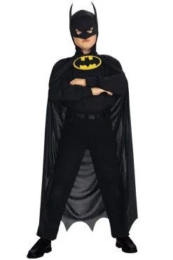 Batman Cape Met Hoofdmasker Kind